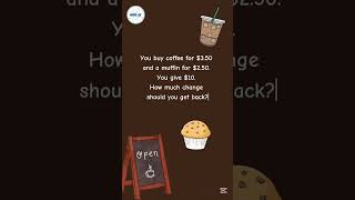 ☕🧁 The Café Bill Puzzle — Quick Math Challenge! 💰 | #DailyMath #shorts
