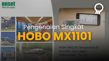 Pengenalan HOBO MX1101, data logger siap pakai