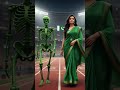 INDIA 🇮🇳 VS PAKISTAN 🇵🇰 SKELETON RACE # #india #pakistan #army #ai