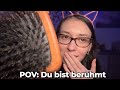 Asmr POV: Du bist ein Filmstar und kriegst am Set die Haare gemacht 🎥🌟💆🏻♀️