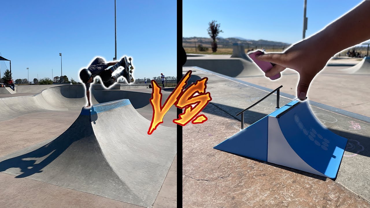 FINGERBOARD VS SKATEBOARD YouTube