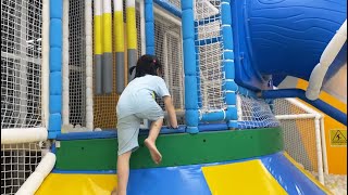 New indoor playground fun for kids with many toys and vlog family fun