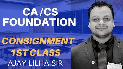CA/CS Foundation Accounts Class - Consignment | 2020