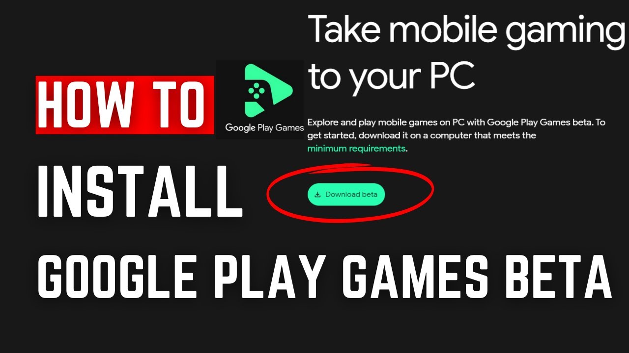 How To Download Google Play Games Beta