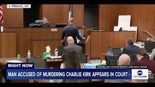 Man accused of murdering Charlie Kirk appears in court for preliminary hearing: LIVE