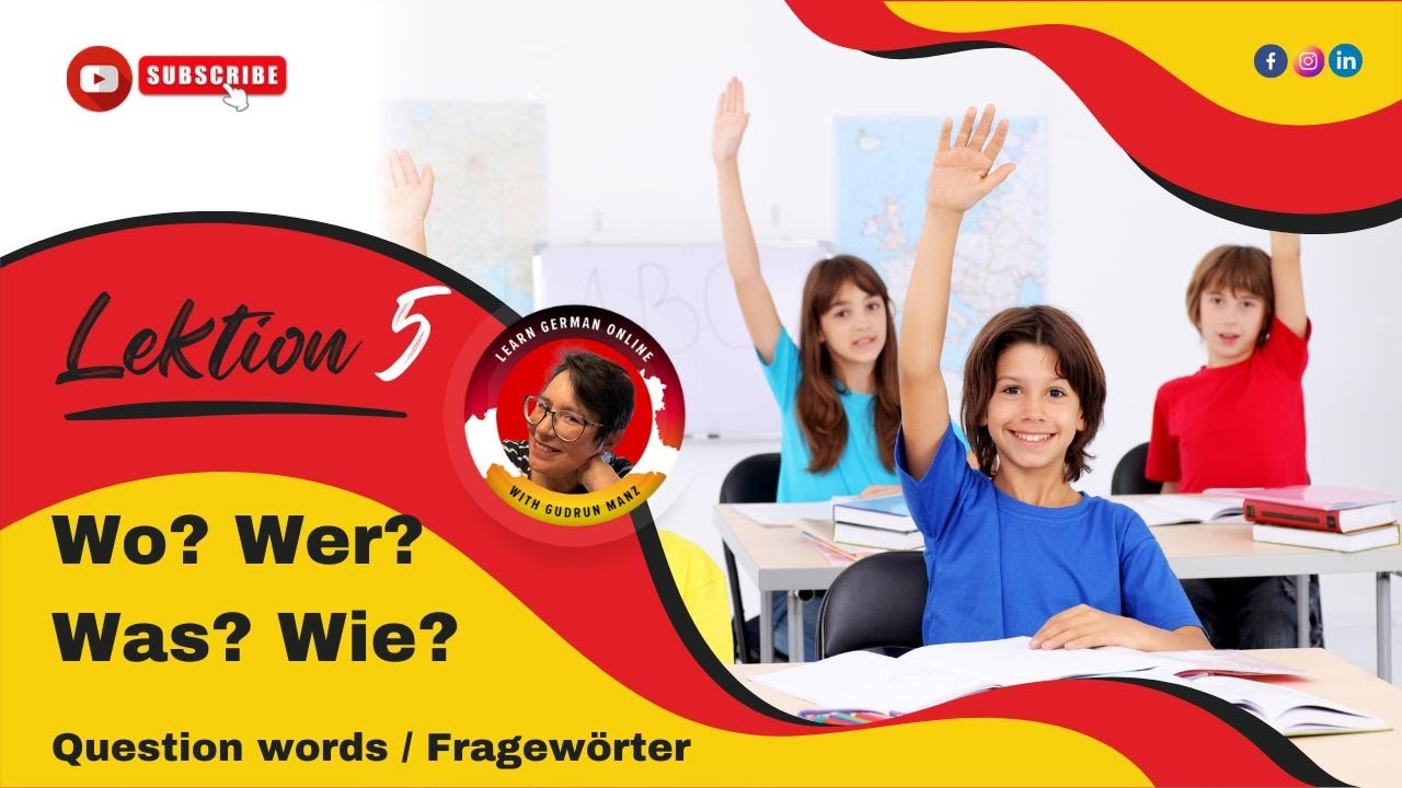 Lesson 5 Learn German Question Words