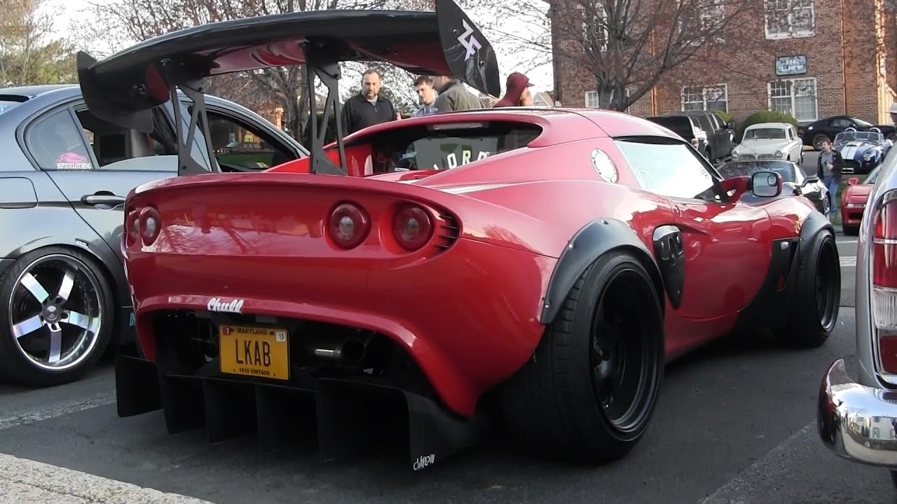 MODDED Widebody Lotus Elise - Katie's Cars and Coffee - YouTube