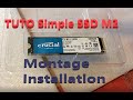 Tuto simple montage installation ssd m2