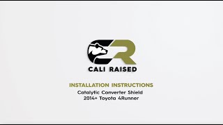 How to Install 2014+ Toyota 4Runner *CATALYTIC CONVERTER SHIELD*