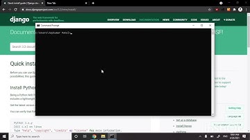 How to create and run a Django Web Application on local machine.