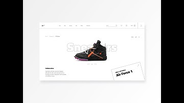 Nike Sneakers — Web Design