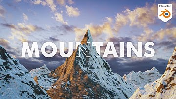 How to create mountain in Blender - Create easy mountains under 10 minutes #blender #blendertutorial