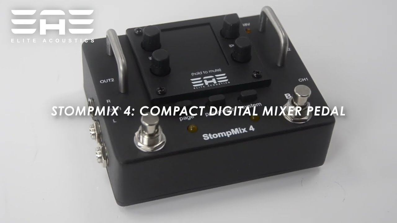 Elite Acoustics EAE StompMix 4 Four Chan Compact Digital Mixer