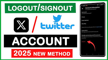 HOW TO LOGOUT FROM X ACCOUNT | LOGOUT FROM X (TWITTER) ACCOUNT EASILY IN 2025