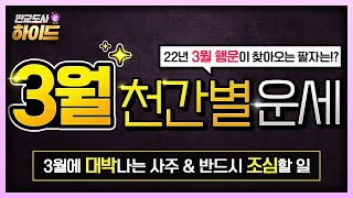 3월 천간별 종합운세 명리학으로 본 이번달 좋은 일과 특별한 인연✨연애운❤️ 좋은 띠 이재명 VS 윤석열 누…