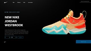 Nike Website UI Design Tutorial | HTML CSS and JavaScript