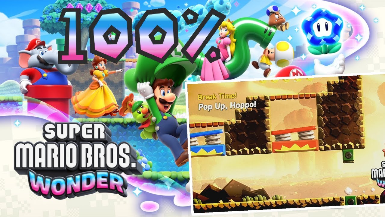 World 1 - Break Time: Pop Up, Hoppo All Wonder Seeds - Super Mario Bros.  Wonder Guide - IGN