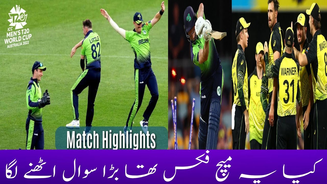 australia vs ireland full highlights today icc t20 world cup highlights ...