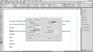 InDesign Tutorial - Make a fill-in-the-blank label for contracts and forms