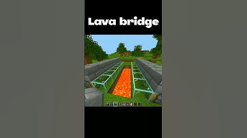 Minecraft Lava Bridge #Shorts