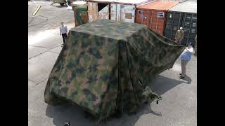 putting a camo net on a TRECC-T