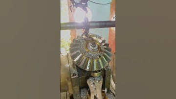 Bánh răng hình nón với máy phay ngang | Make a big bevel gear with horizontal milling machine 🛠️⚙️