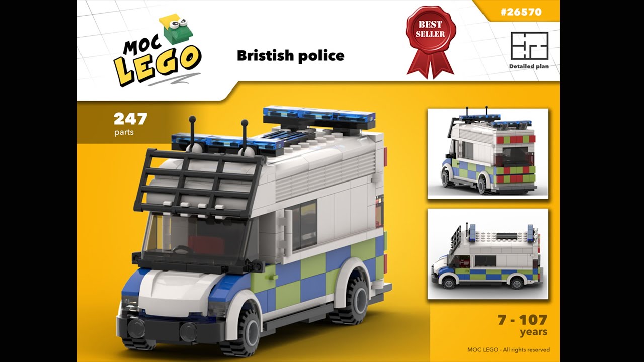 lego police van moc