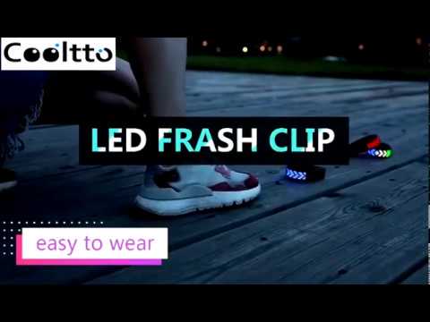 Shoe clip light,LED Luminous Shoe Clip Night Light Running Sports Cycling Safety Warning Flash Light