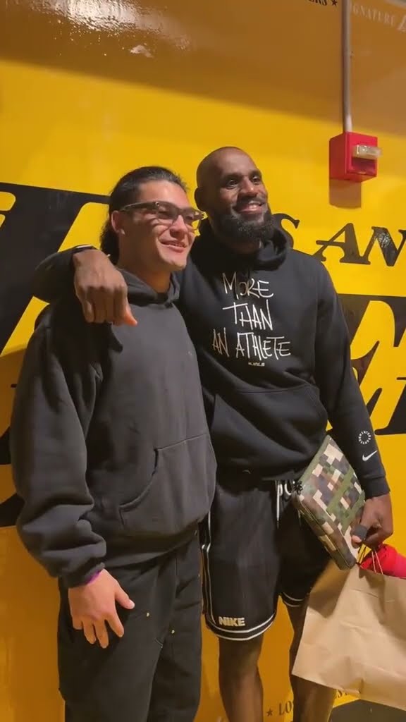 Puka Nacua could not contain his excitement after meeting LeBron ?