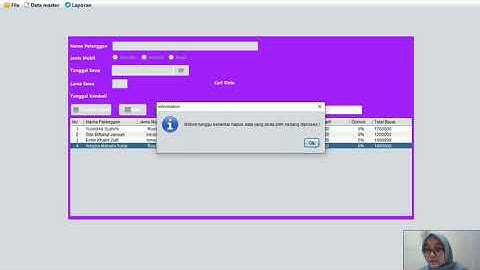 UAS PBO Rental Mobil di Netbeans