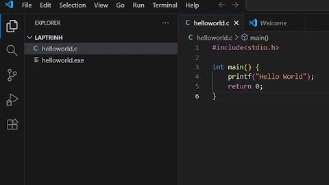 Lập trình C căn bản - Hướng dẫn chạy code C trên Visual Studio Code | hello world in c