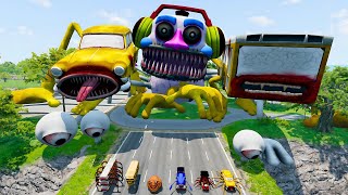 Download Lagu ALL MONSTERS Big \u0026 Small Cars with NEW NIGHTMARE DJ EATER \u0026 CAR EATER \u0026 BUS EATER – BeamNG Drive MP3 Download Lagu ALL MONSTERS Big \u0026 Small Cars with NEW NIGHTMARE DJ EATER \u0026 CAR EATER \u0026 BUS EATER – BeamNG Drive MP3