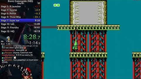 Bionic Commando any% speedrun in 16:46