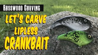 Wood Carving a Lipless Crankbait - Hand Carved Fishing lures - Easy Beginner Wood Carving