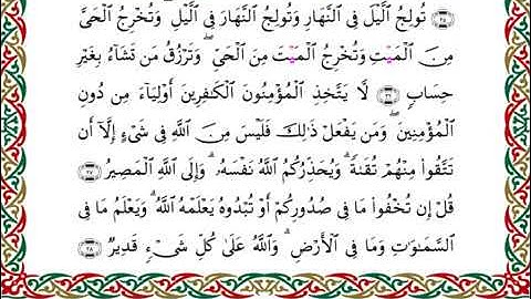 سورة آل عمران  برواية هشام عن ابن عامر ـ الشيخ يوسف بن نوح