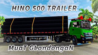 HINO 500 TRAILER MUAT GLONDONGAN // MOD BUSSID TERBARU V3.6.1