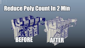 Optimize the CAD model in 2 min 😱😱  | Maya | Polygon Cruncher #ytshorts  #viral  #shorts