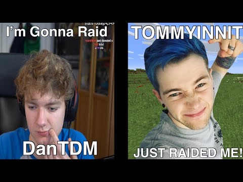 Dantdm Gets Raided By Tommyinnit Both Reactions Alltolearn Blog - dantdm tabs roblox