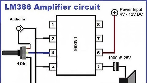 Lm386 ile  amfi devresi