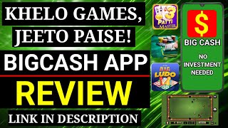 BigCash App Review: Khelo Games Aur Jeeto Paise | Earn Daily Without Investment! screenshot 2