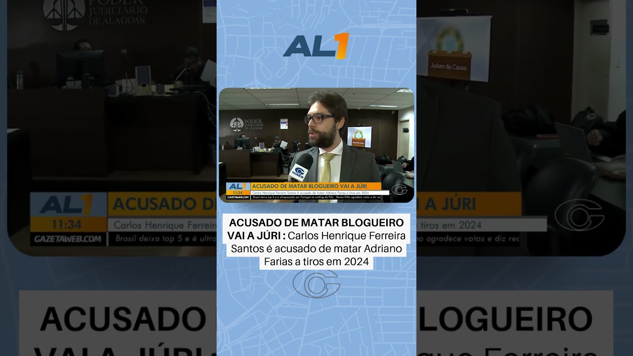Acusado de matar blogueiro vai a júri em Maceió