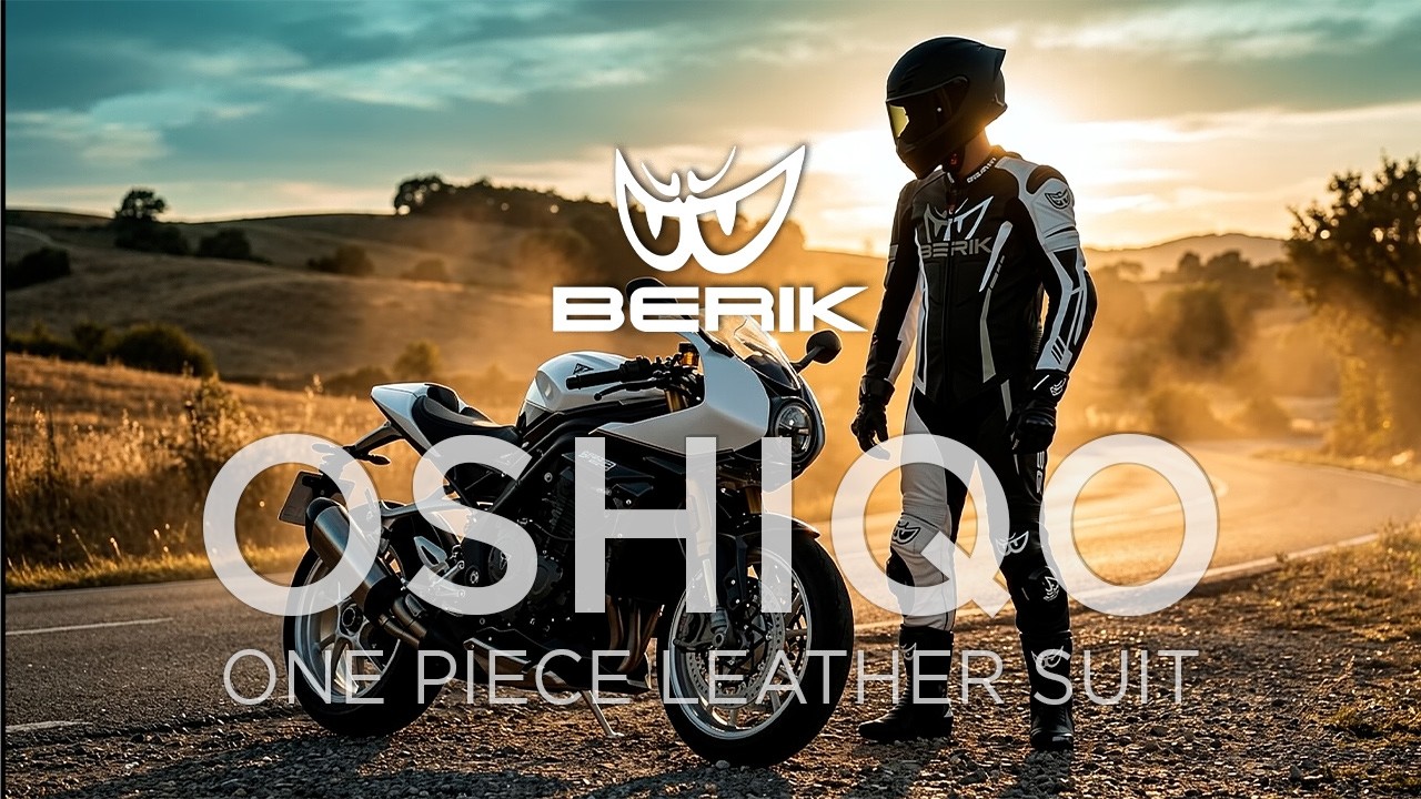 Berik Oshiqo 1-Piece Motorcycle Leather Suit black/orange ▻ shop