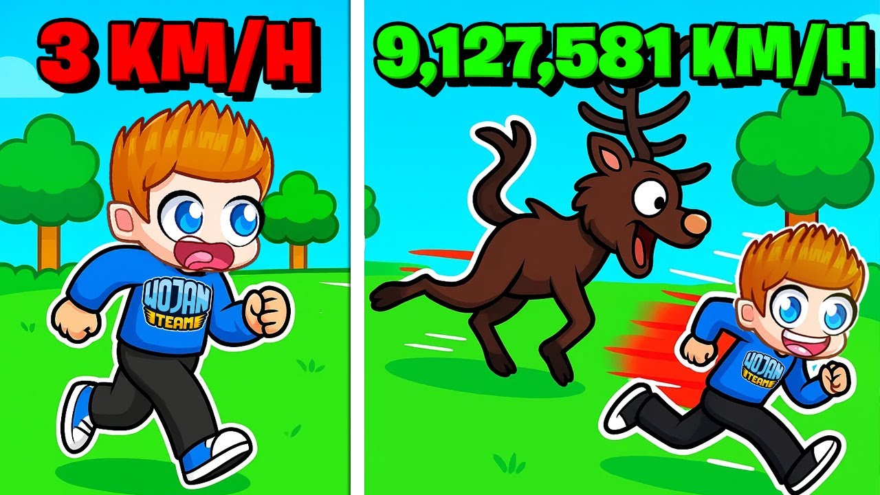 CO SEKUNDĘ DOSTAJĘ +1 PRĘDKOŚĆ do UCIECZKI PRZED STRASZNYM JELENIEM w Roblox!