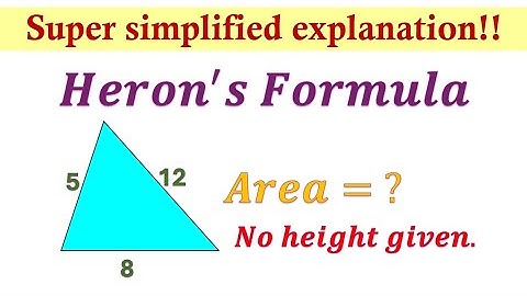 Area of a Triangle Using Heron