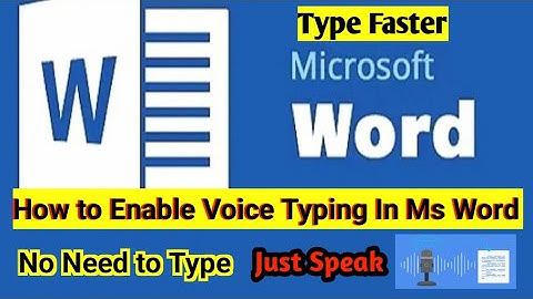 How to do voice typing in ms word | ms word me voice typing kaise kare | voice to text |