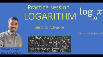 CAT LOGARITHM Practice session part-1! CAT2023 #catquant #catlog #mba #cat2023 #logarithm