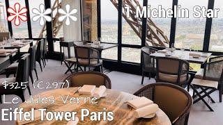 Iconic Eiffel Tower Fine Dining 1 Michelin Star Le Jules Verne  of Paris tower best restaurant