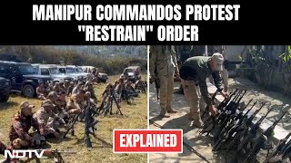 Manipur Violence | 'Arms Down' Protest By Manipur Commandos Over Restrain Order
