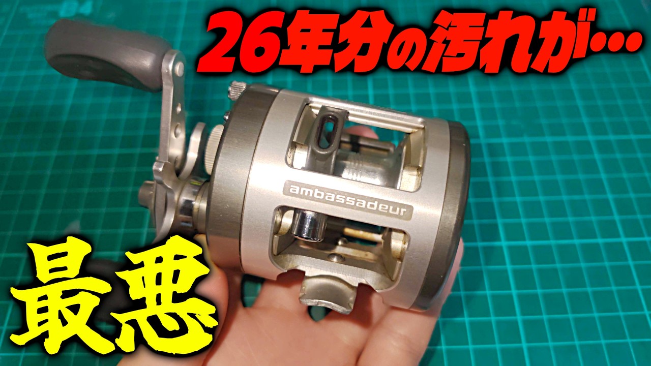 The insides of this 26-year-old used fishing reel were a total