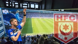 Arminia Bielefeld vs Hallescher FC 3rd german Liga 25000 Fans. Fabian Klos  last game